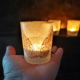 angel wings votive candle holder