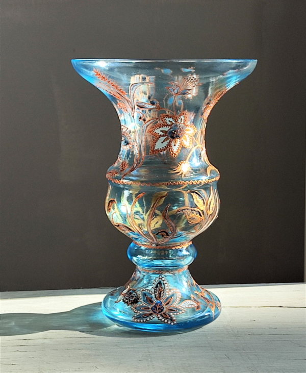 Light blue venetian glass