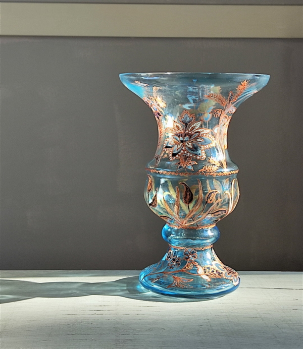 Light blue venetian glass