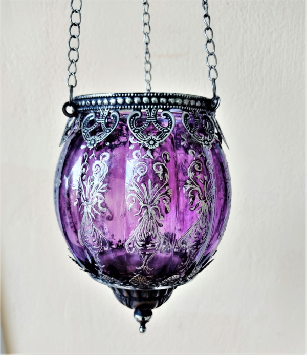 Purple hanging lanterns
