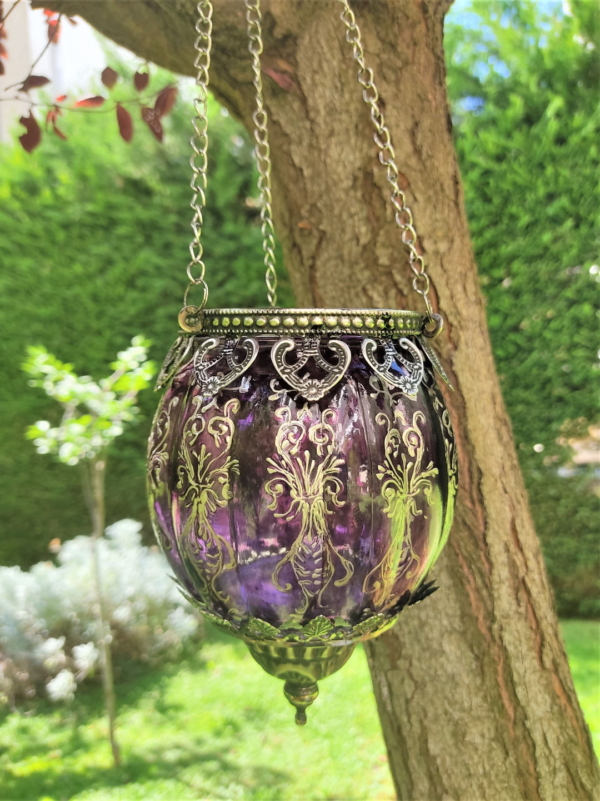 Purple hanging lanterns